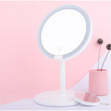 Desktop Makeup LED Spiegel Schlafzimmer Rundform